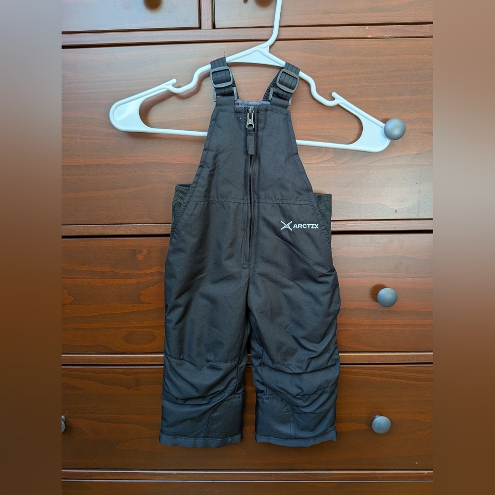 Arctix Baby Snow Pants Bib Black Sz 12mo